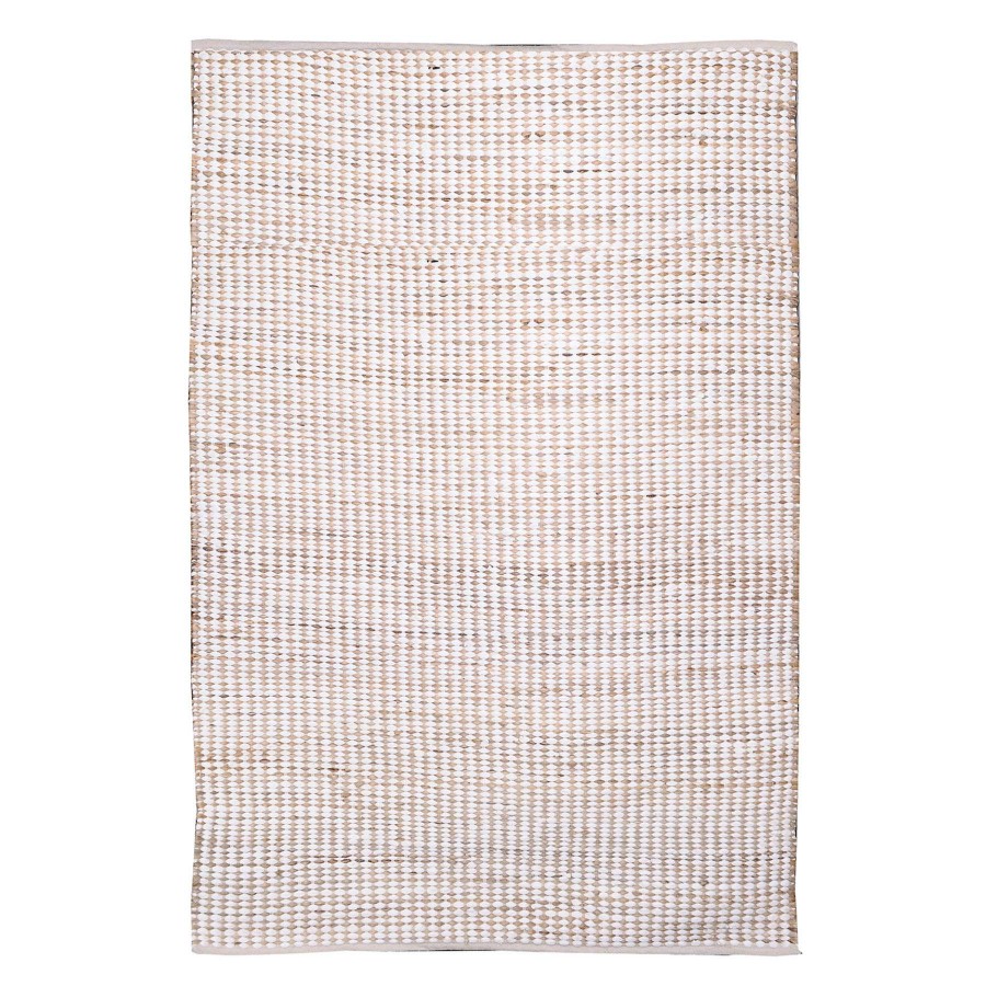 Rugs & Curtains * | (B678) Ivory Cotton Jute Area Rug, 7 10 Exclusive Design