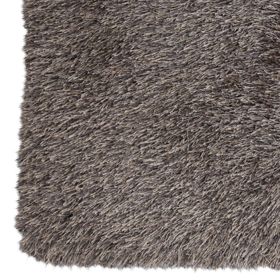 Rugs & Curtains * | (C20) Mixed Natural & Grey Long Pile Shag Area Rug, 5 7 Discounts