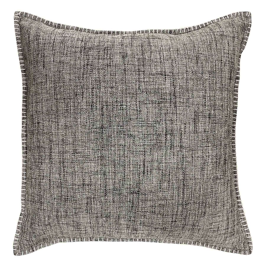 Home Accessories * | Eliza Grey Textured Down Throw Pillow, 20 Limited Edition