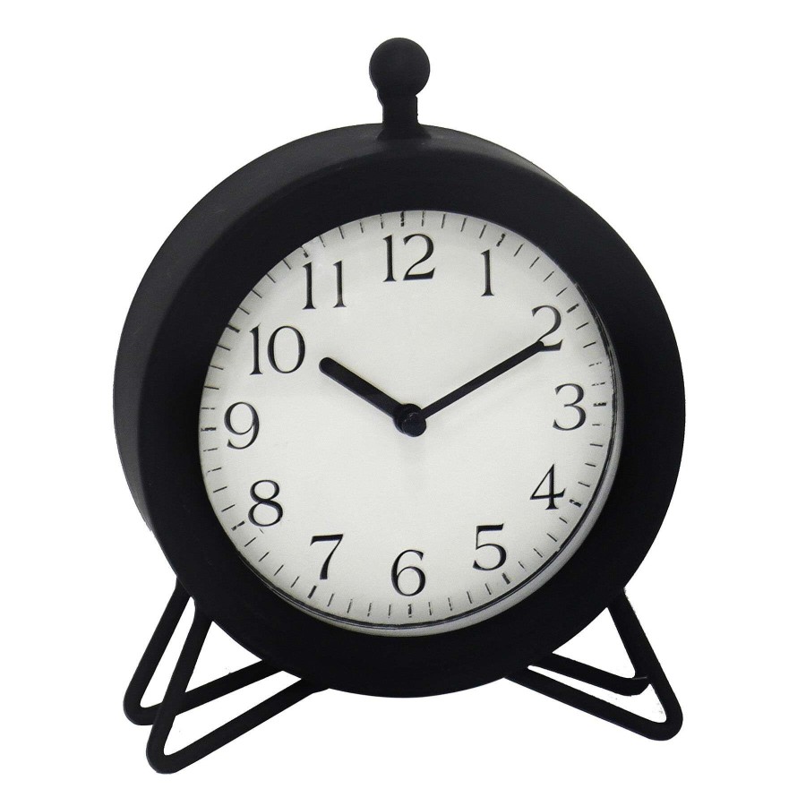 Home Accents * | 6X8 Metal Black Clock Discounts