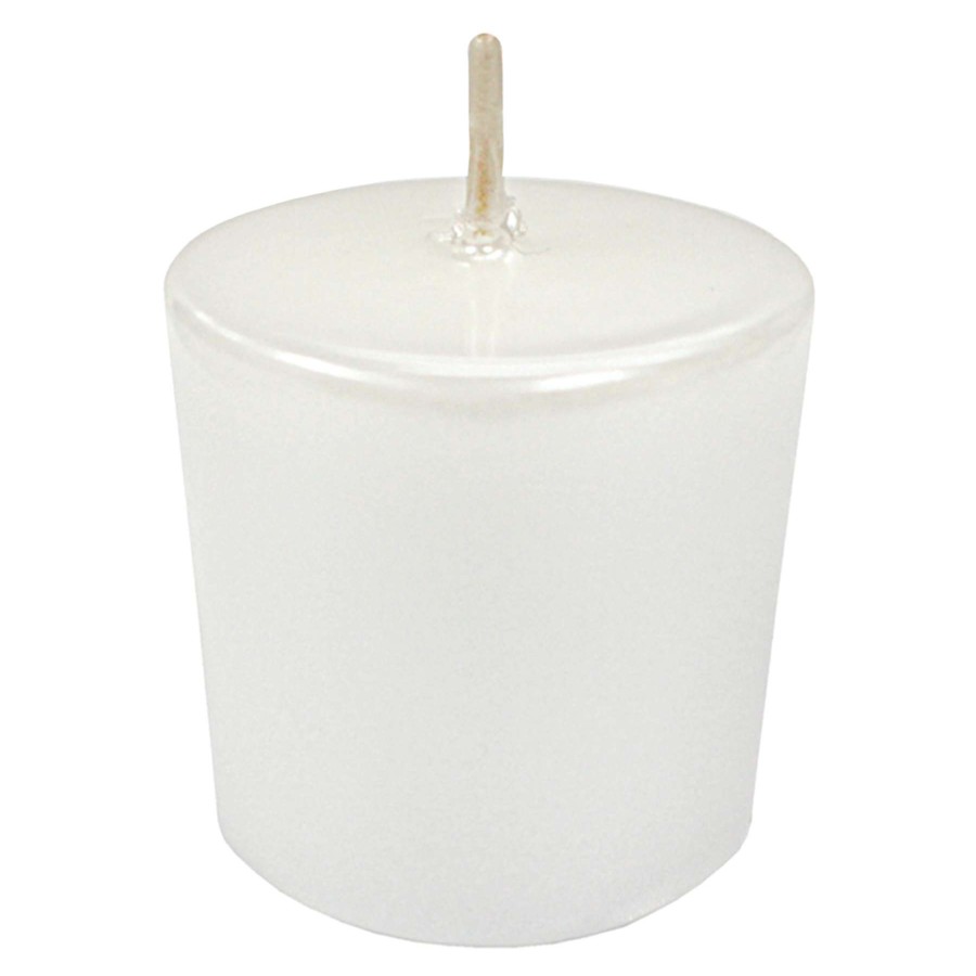 Home Accessories * | 4-Pack Pearl White Unscented Votive Candles Outlet Sale