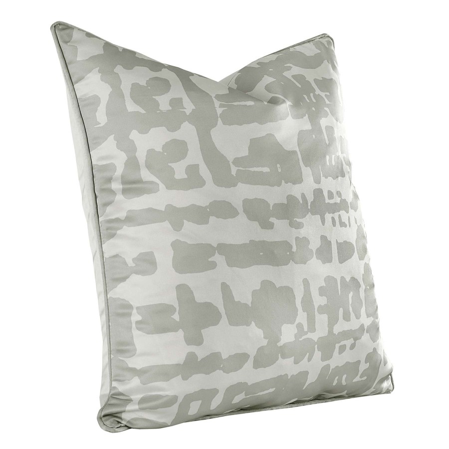 Home Accessories * | Laila Ali Dark Grey & Silver Abstract Printed Throw Pillow, 20 Good Quality