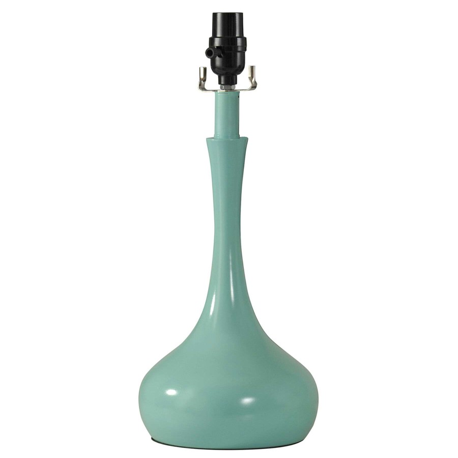 Home Accessories * | Turquoise Metal Accent Lamp, 17 Classical Style