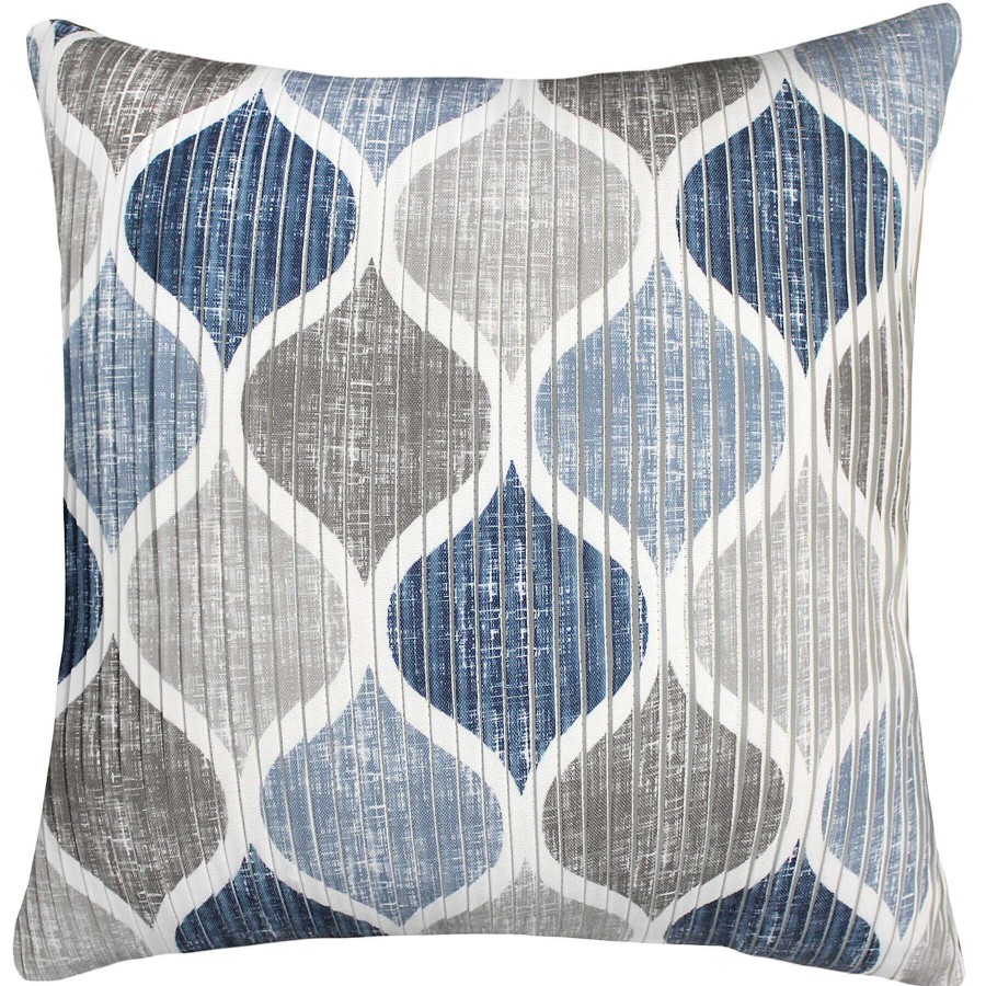 Home Accessories * | Hollis Indigo Pleated Throw Pillow, 18 Good Quality